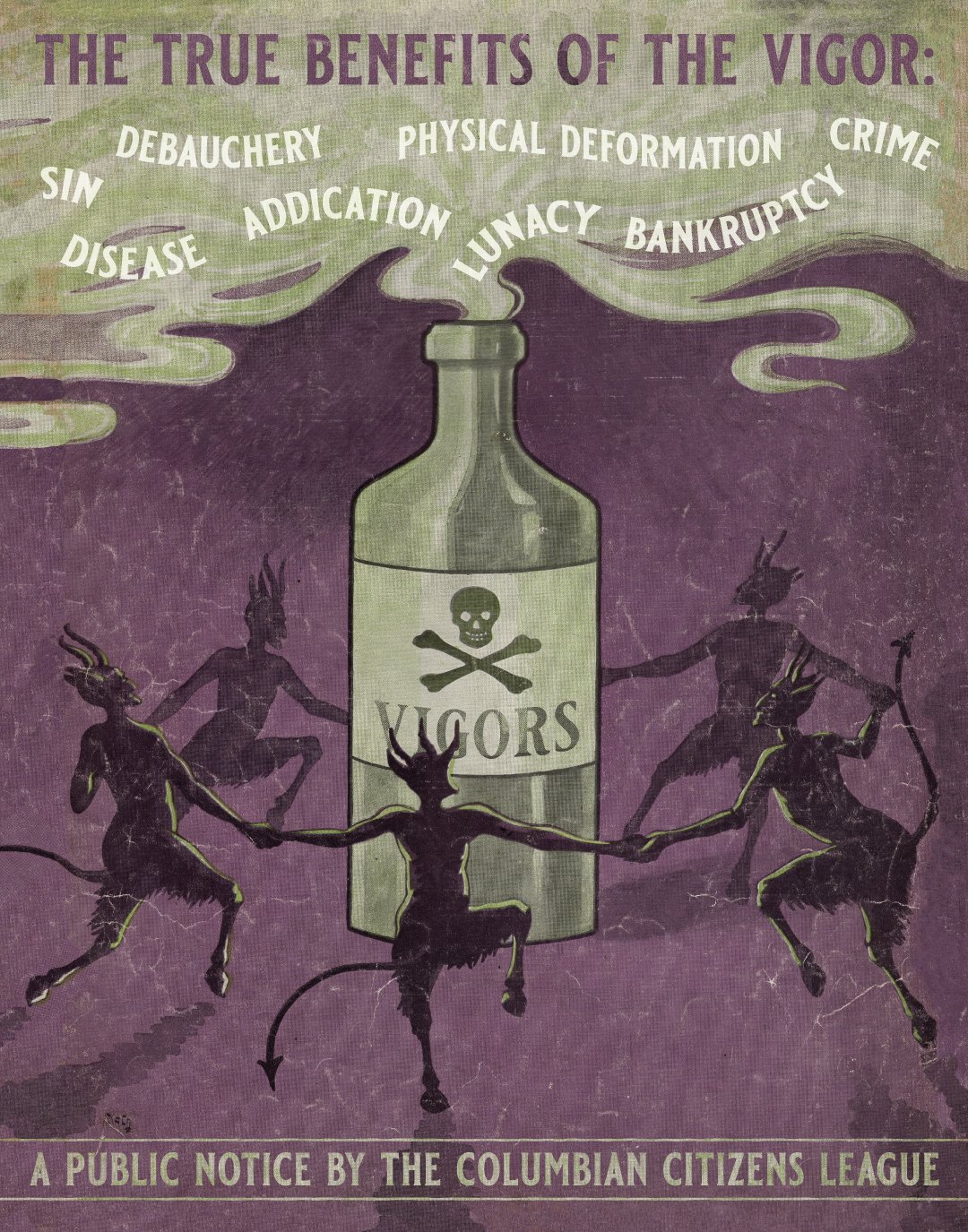 Christopher C. Castillo on Twitter: "The last two posters from this project  are vigor temperance posters. While not a part of the game, a temperance  movement in Columbia could help sway public