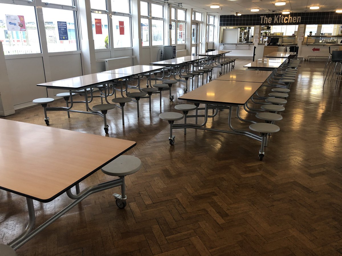 New canteen furniture arrived in time for the return of our students next week!🎉