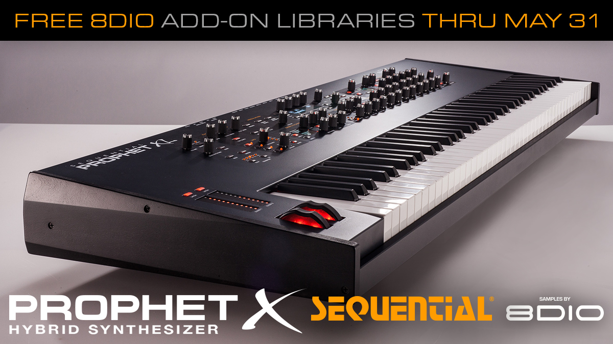 sequentialLLC's tweet photo. Expand your #ProphetX or #ProphetXL with $300 worth of Add-Ons from @8Dio! Find out more: https://t.co/ixZ9oGspLP https://t.co/2J7BFqhuzN