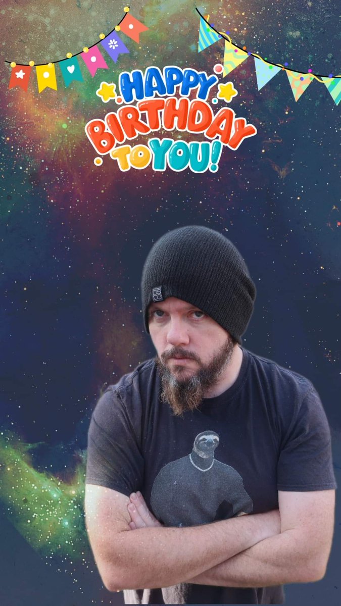 Today we'd love to celebrate our Colony Leader (Micheal Mills) Birthday;but he's a little grumpy &amp; upset, because he has been nuclear blasted by the Fanatical Invader
..so,no birthday party nor cake!😅 
Have U already seen our lyric video?
youtu.be/NQX2fB7VEUY
Happy Bday Mike!