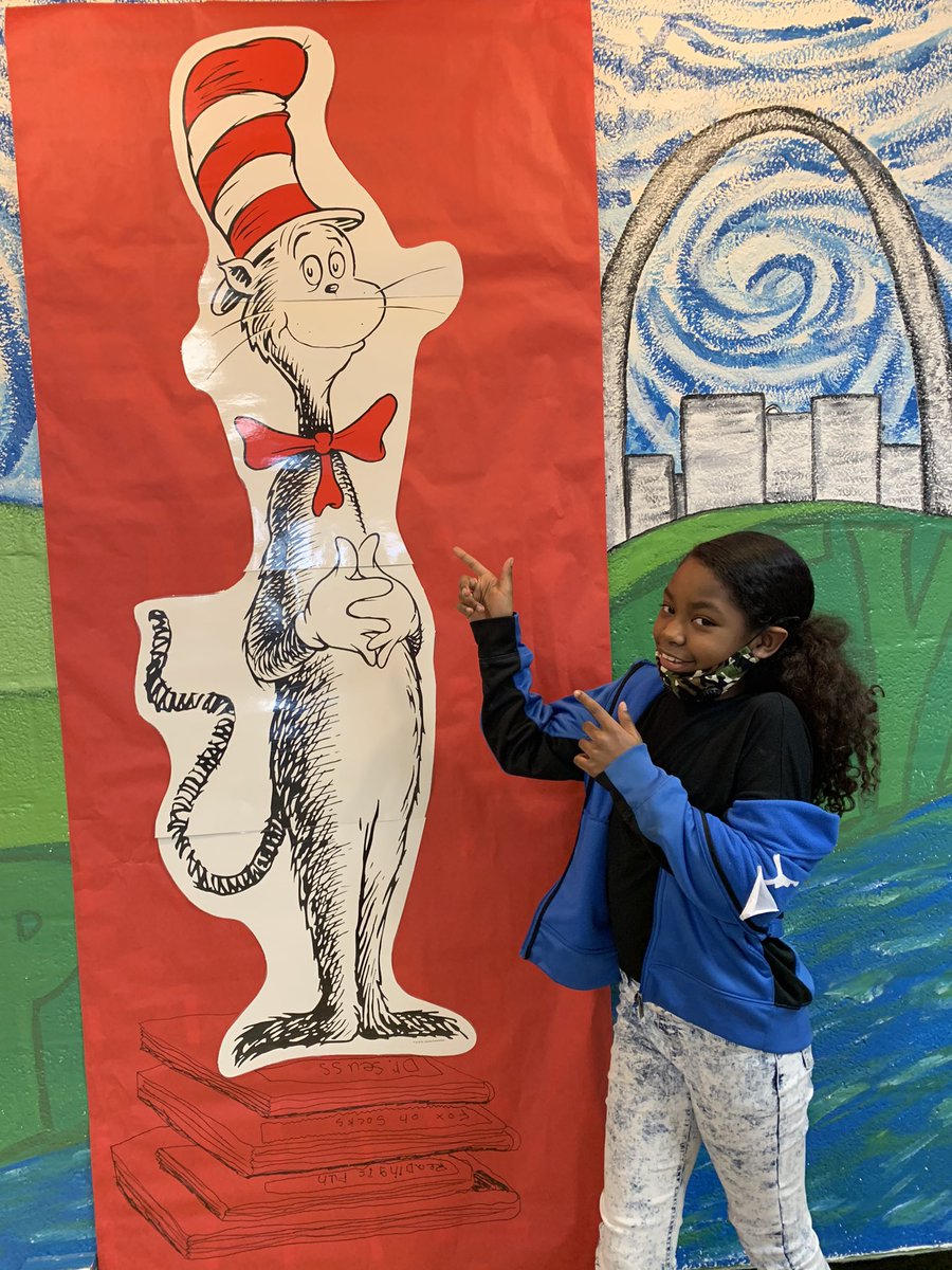We are wishing Dr. Seuss Happy Birthday at Bissett today. #SPSreads #Bobcatsread