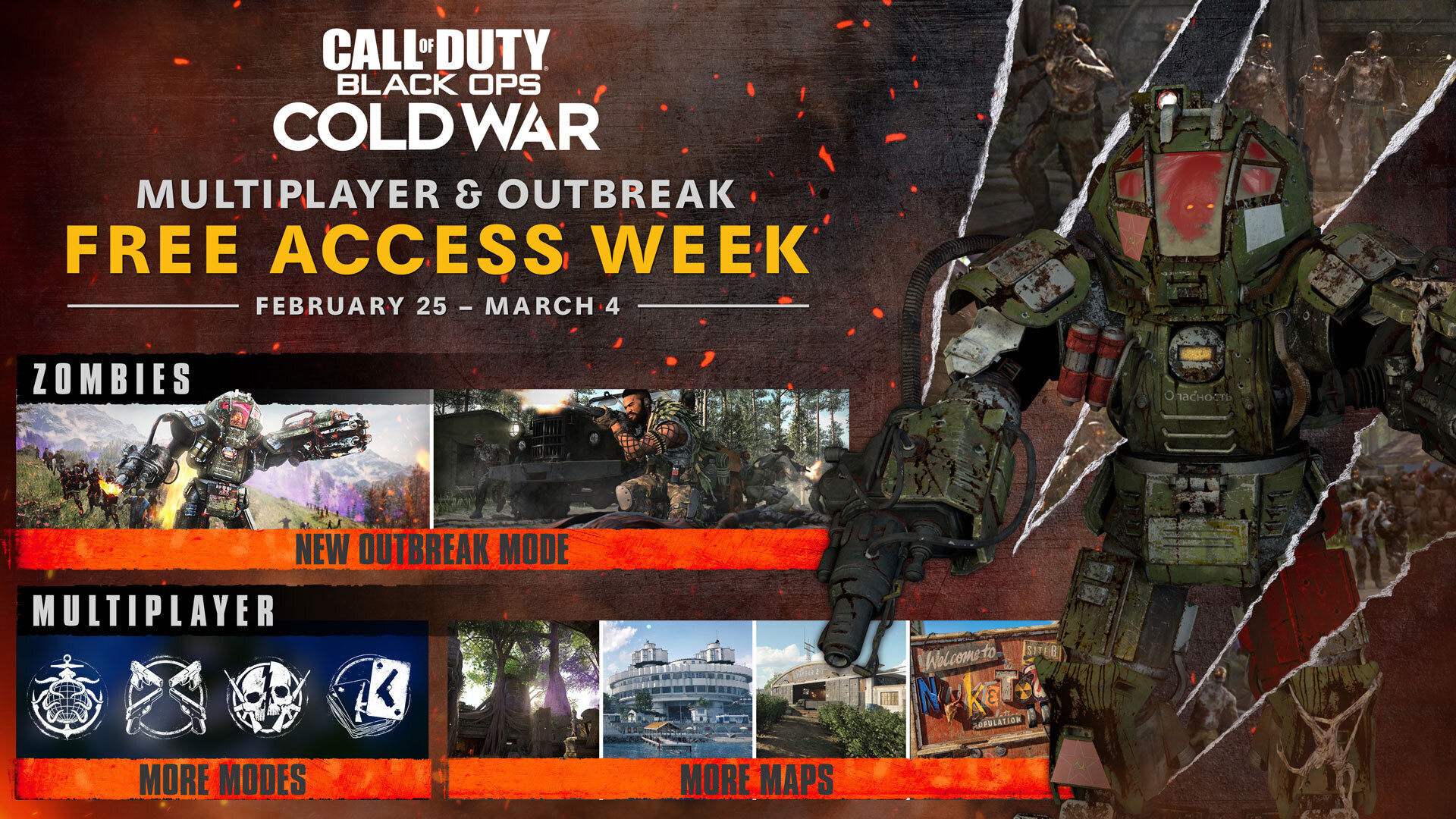 Treyarch Studios On Twitter Less Than 48 Hours Left To Play Multiplayer And Outbreak For Free During Free Access Week Download Blackopscoldwar Free Access On Your Platform S Store And Play For Free - roblox zombie outbreak twitter codes