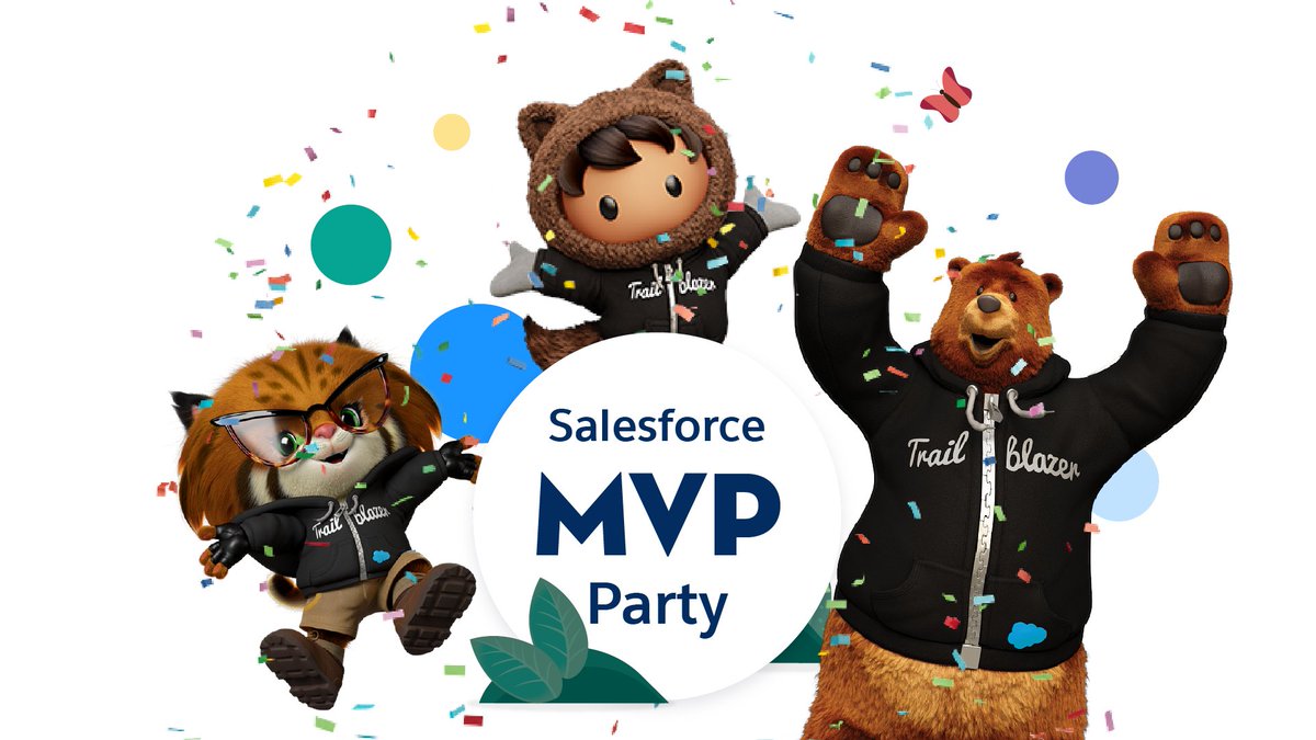 Save the date: #SalesforceMVP Party on #TrailheadLIVE 

🤗 Learn how to connect with these experts
🥁 Congratulate our new 2021 Salesforce MVPs
🔆 Get inspired to give back
💖 Be part of a global show of gratitude

Mark your calendar: March 9, 9am PT sforce.co/MVPParty