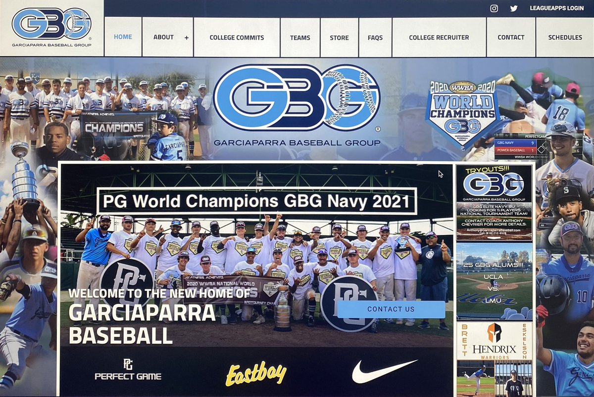 GBG Baseball USA (@gbgbaseballusa) on Twitter photo Check out our new website on GarciaparraBaseball.com! Let us know what you think of the new site? Also stay tuned our new GBG App coming soon! Thank you to <a href="/leagueapps/">LeagueApps</a> for all your help! Link to our site is above in Bio. #gbgfamily Check out our new website on GarciaparraBaseball.com! Let us know what you think of the new site? Also stay tuned our new GBG App coming soon! Thank you to <a href="/leagueapps/">LeagueApps</a> for all your help! Link to our site is above in Bio. #gbgfamily