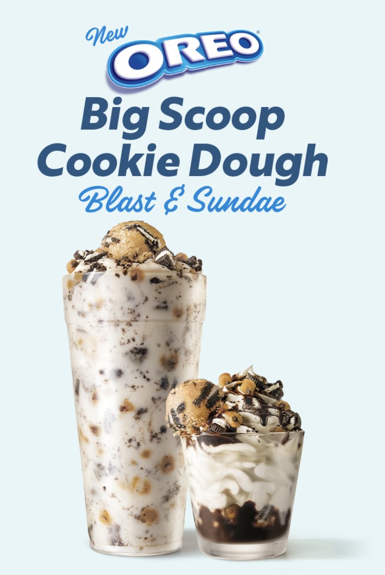 Sunny days calls for ice cream treats! OREO® now makes cookie dough an over-the-top experience at SONIC!