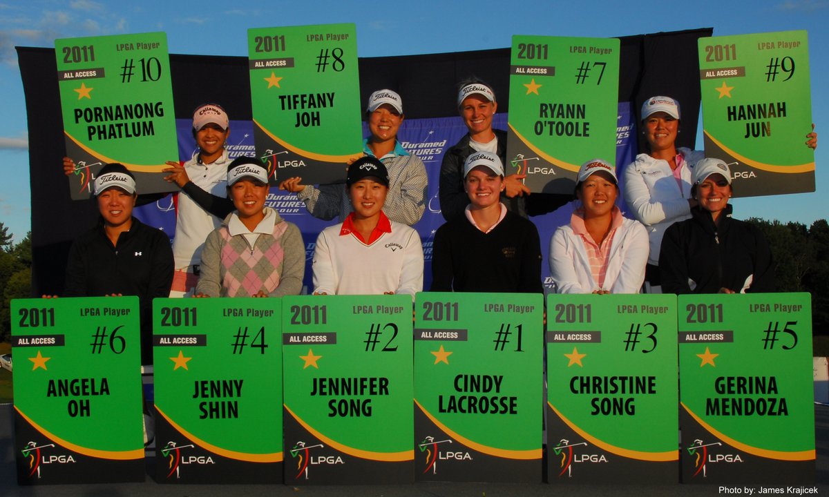 2010: Cindy LaCrosse, Jennifer Song, Christine Song, Jenny Shin, Gerina Piller, Angela Oh, Ryann O'Toole, Tiffany Joh, Hannah Jun, and Pornanong Phatlum
