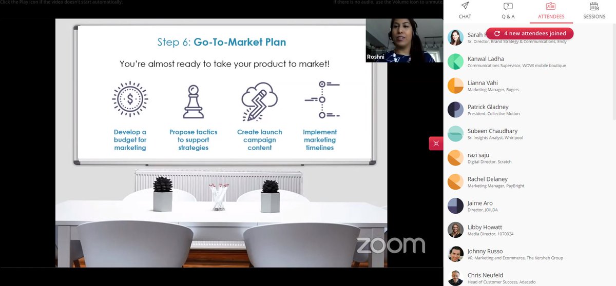 ProshMarketing's tweet photo. “Changes happening upstream should be communicated downstream.” -@RoshniMichelle
Product functionalities can change around the launch time. It's important to communicate them properly to keep the whole team aligned.
#marketingstrategy #productlaunches #DX3Canada #DX32021 https://t.co/afGFHgpghQ