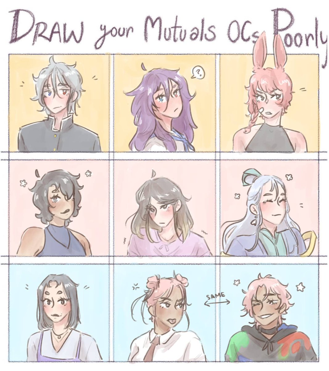 @ owners of the ocs, thanks for letting me draw them haha ? 