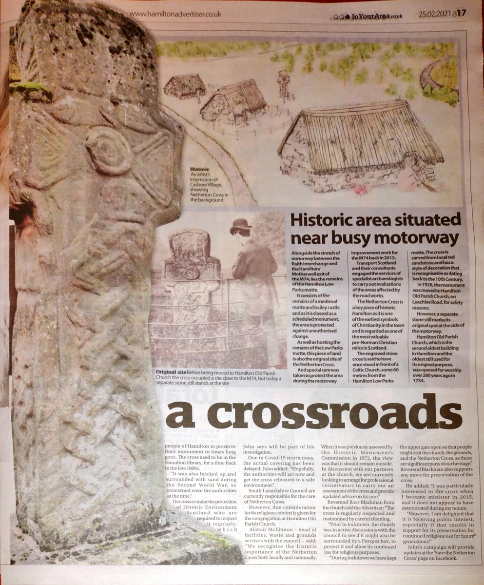 #savethenetghertoncross, OK to display article in Hamilton Advertiser Feb 25th 2021