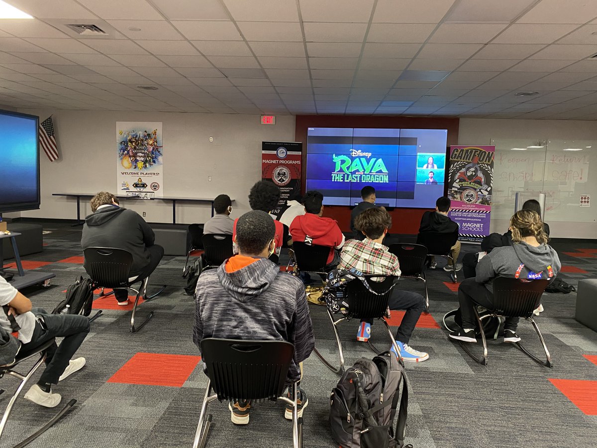 naf_mssh's tweet photo. Work based learning in action: students learning about careers in filmmaking from Disney animation and production @disneyraya #BeFutureReady https://t.co/c1hRzyr1V4