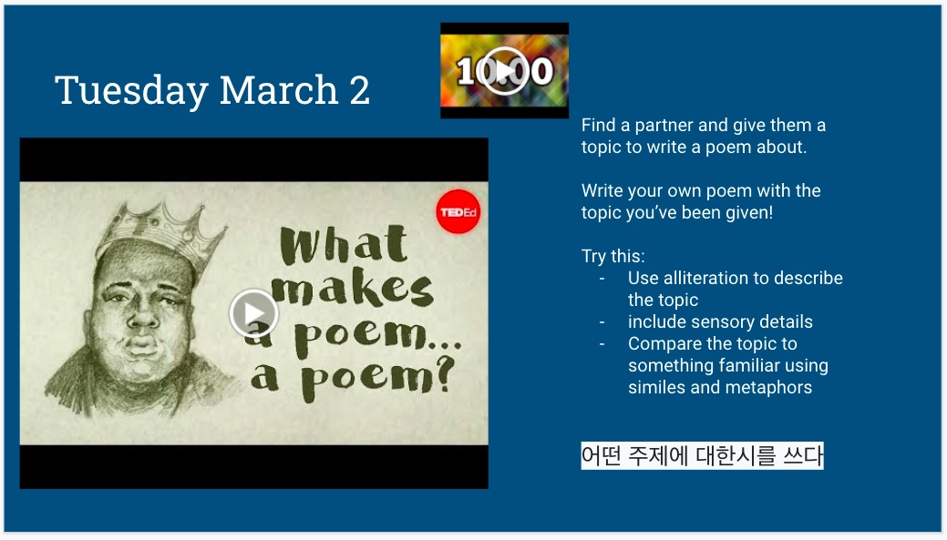 Ms_EMcCann's tweet image. Green beans, stinky feet, styrofoam... Our partners gave us topics to write poems about for our #QuickWrite today! 😆 #WritersNotebooks #StudentVoice #AnythingIsPossible