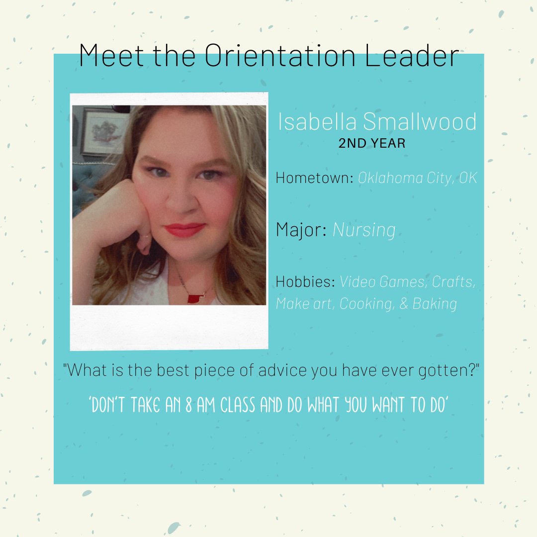 SWOSUNSO's tweet image. MEET THE OLs

We&apos;re introducing you to the 2021 Orientation Leaders daily, so that you know who is on your side as you begin your transition into your new exciting college lifestyle!