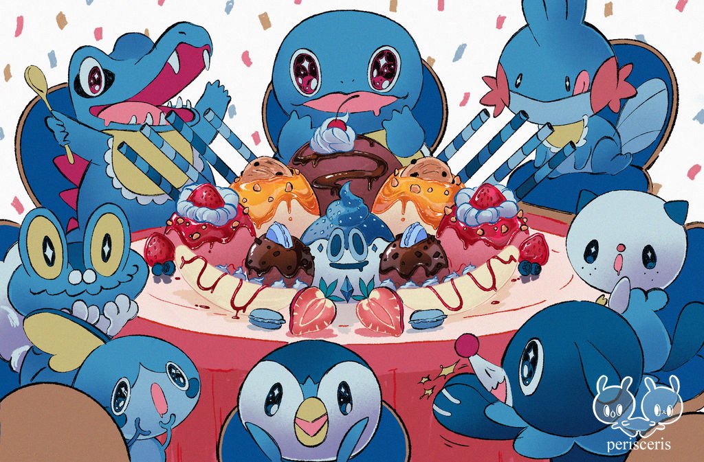 REUPLOAD Ice cream time at the pokemon cafe! (don't worry, that's...