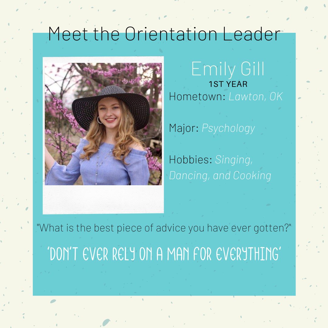 SWOSUNSO's tweet image. MEET THE OLs

We&apos;re introducing you to the 2021 Orientation Leaders daily, so that you know who is on your side as you begin your transition into your new, exciting college lifestyle!