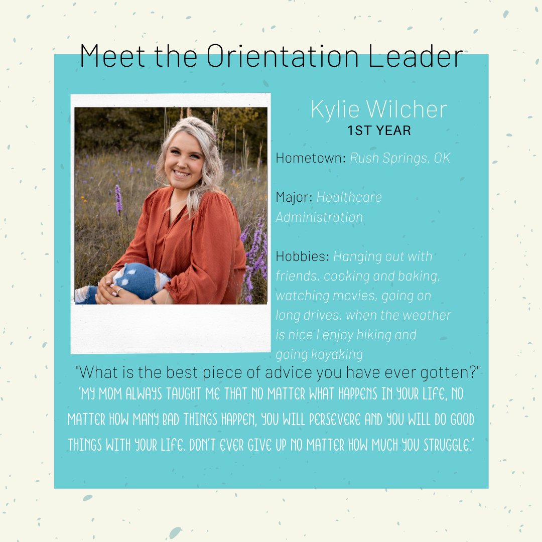 SWOSUNSO's tweet image. MEET THE OLs

We&apos;re introducing you to the 2021 Orientation Leaders daily, so that you know who is on your side as you begin your transition into your new, exciting college lifestyle!