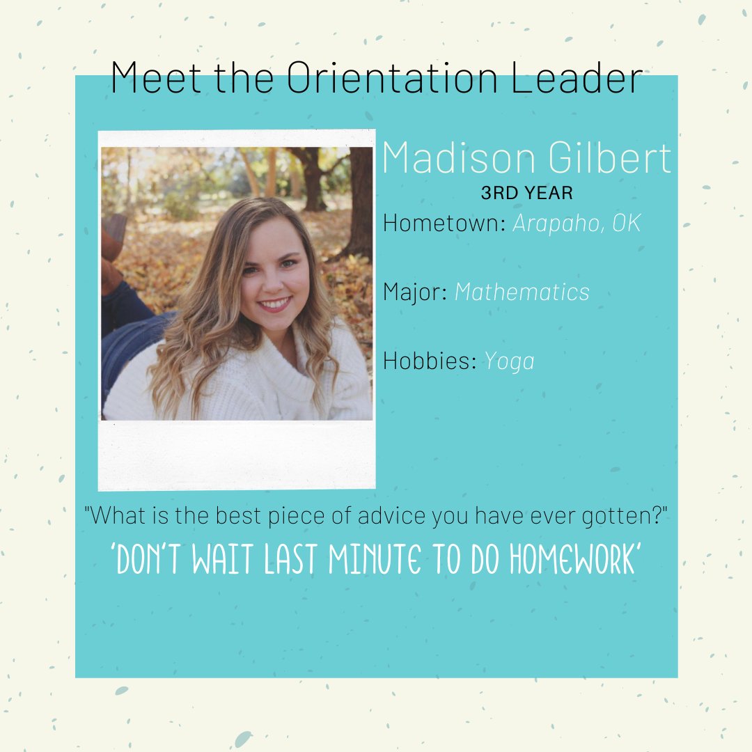 SWOSUNSO's tweet image. MEET THE OLs

We&apos;re introducing you to the 2021 Orientation Leaders daily, so that you know who is on your side as you begin your transition into your new, exciting college lifestyle!