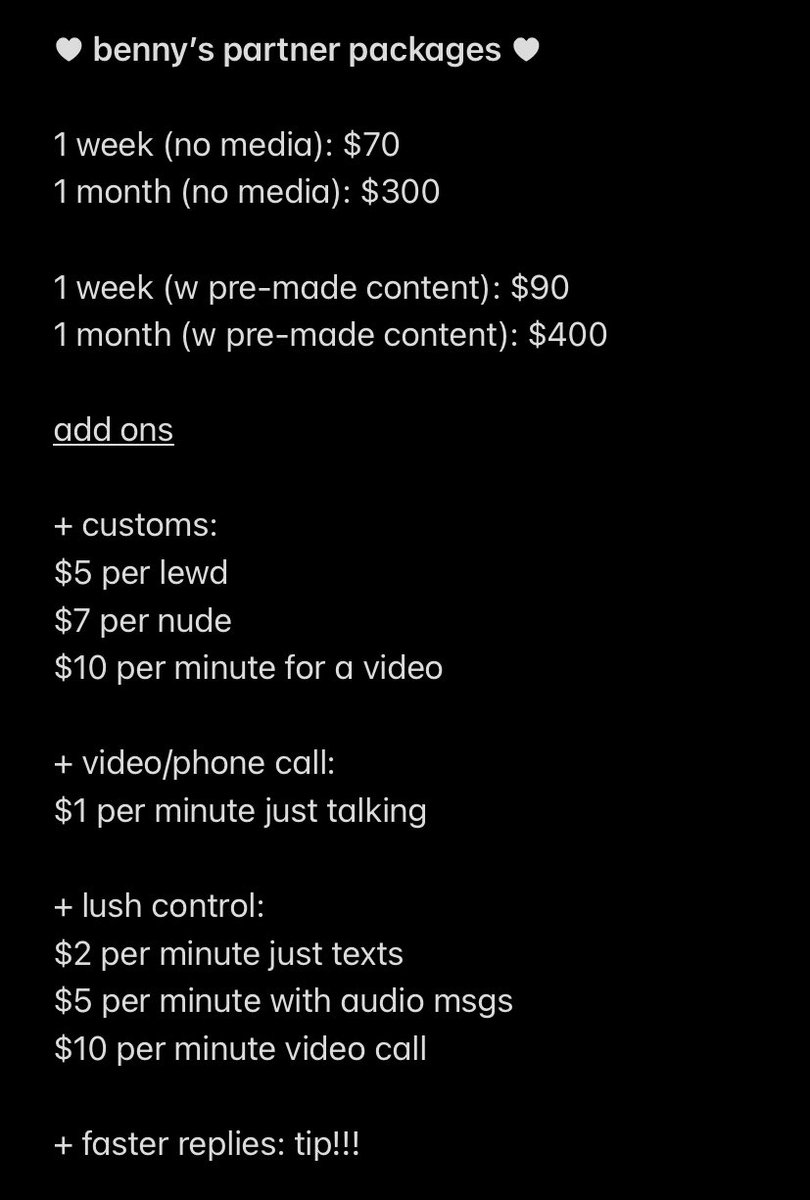 mnstrfckrs's tweet photo. ﾟ ゜ﾟ*☆*ﾟpartner packages ゜ﾟ*☆*ﾟ https://t.co/1LobK9WtDt