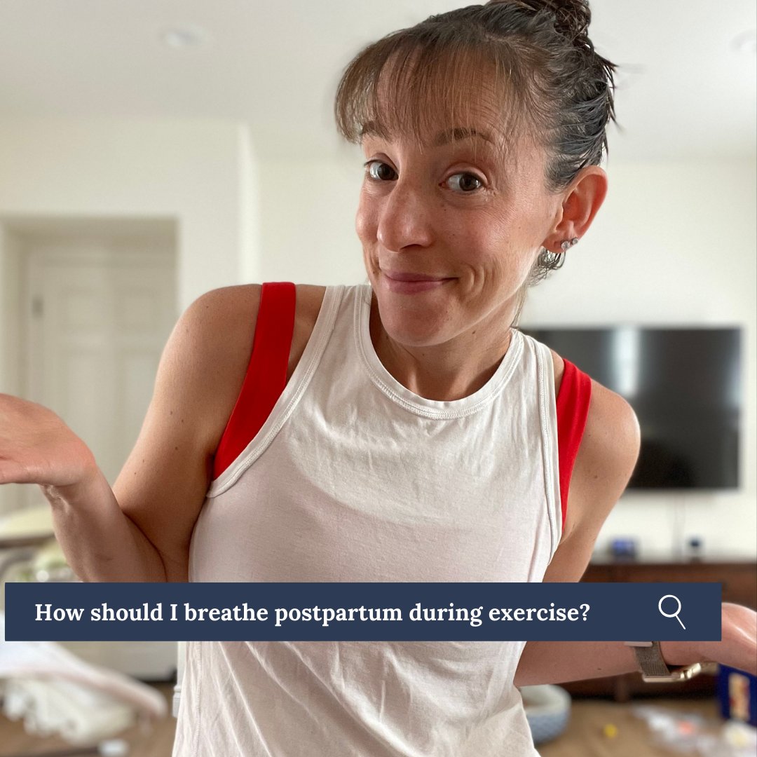 How should you breathe during pregnancy and #postpartum? I coach an exhale through ROM of clients, which provides a bit extra support while healing. Head to today's post for more tips --> instagram.com/ericafriedman_…. #postpartumfitness