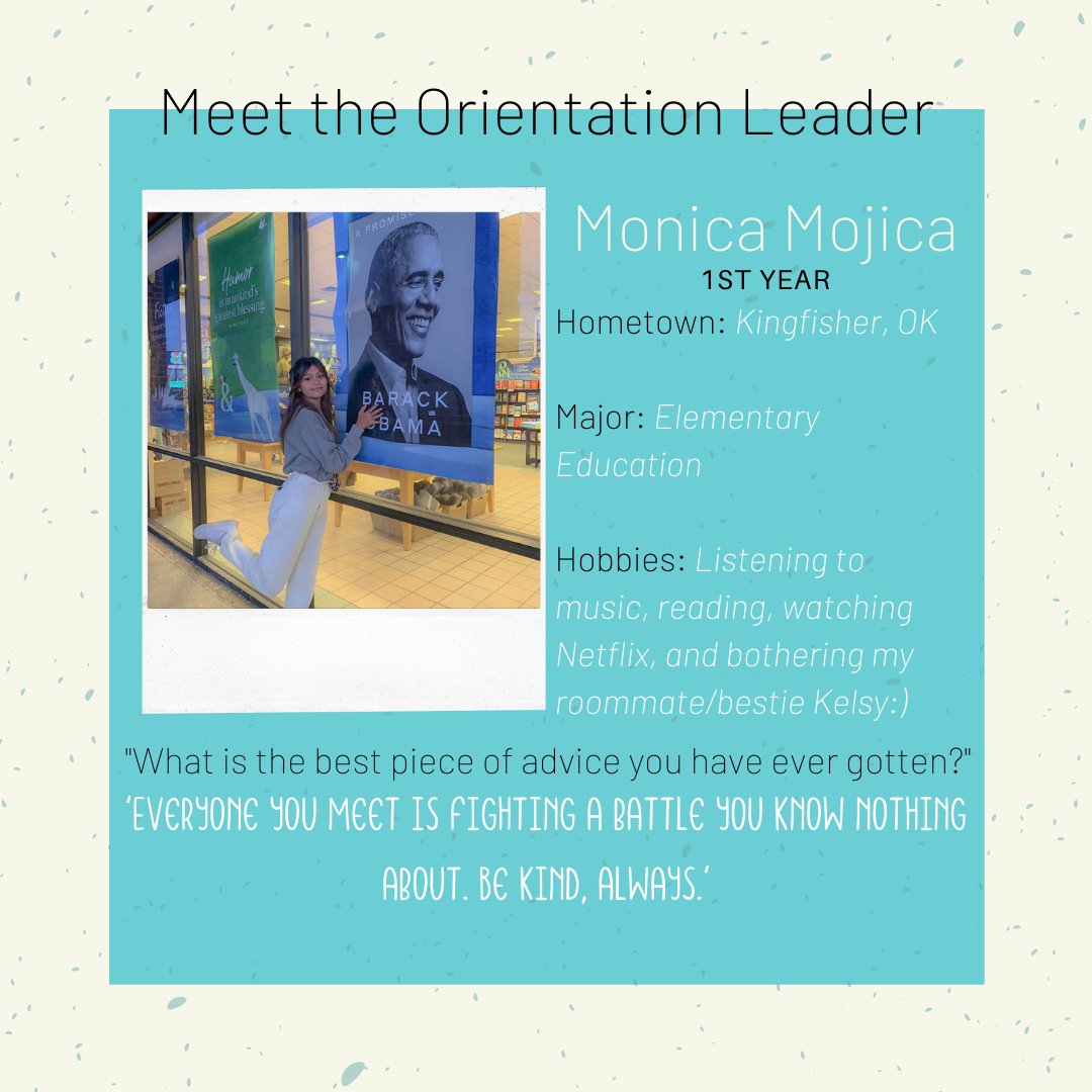 SWOSUNSO's tweet image. MEET THE OLs

We&apos;re introducing you to the 2021 Orientation Leaders daily, so that you know who is on your side as you begin your transition into your new, exciting college lifestyle!