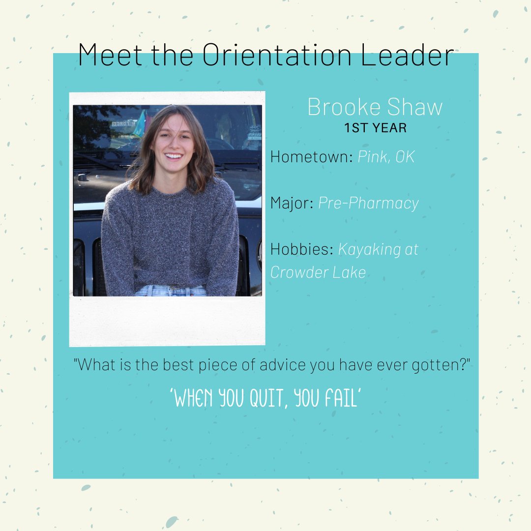 SWOSUNSO's tweet image. MEET THE OLs

We&apos;re introducing you to the 2021 Orientation Leaders daily, so that you know who is on your side as you begin your transition into your new, exciting college lifestyle!