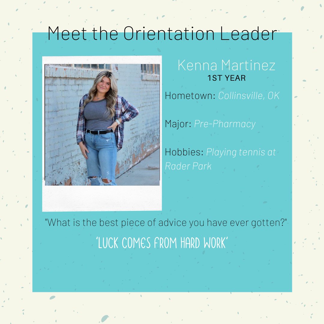 SWOSUNSO's tweet image. MEET THE OLs

We&apos;re introducing you to the 2021 Orientation Leaders daily, so that you know who is on your side as you begin your transition into your new, exciting college lifestyle!