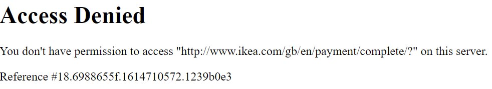 spacetapir's tweet photo. @IKEAUK Hi, I'm trying to make an order for deliver on your website and every time I try to progress to the "Help us make your delivery go..." page I get the attached error. I've tried this on a number of browsers and get the same error. Please help! https://t.co/EjITgAYShd