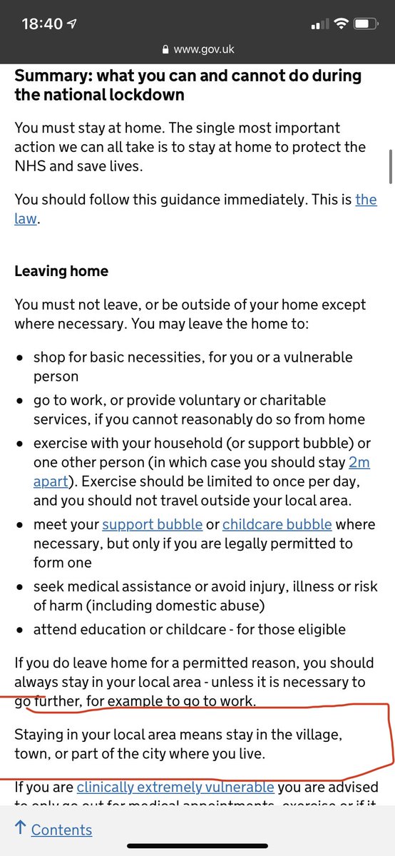 cheekya069's tweet photo. @peter_levy @looknorthBBC  @Humberbeat government website includes a definition of local, highlighted below. #wrongadvice #lockdown #rules https://t.co/IrqvrDvft3