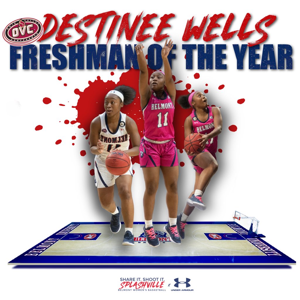 BelmontWBB's tweet photo. ππππππππ πππππ
π OVC Freshman of the Year
#SplashSZN | π»π https://t.co/R21bEQTKUB