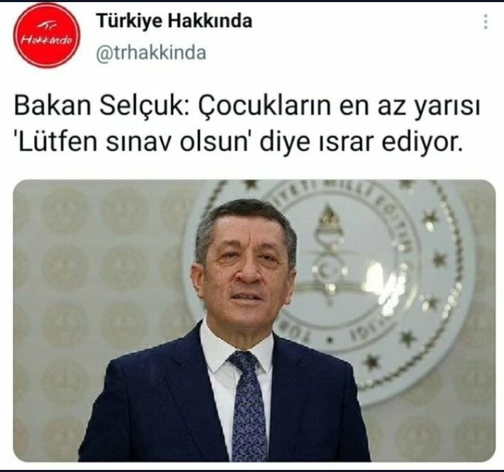 Nazzyurt2's tweet photo. Peki çocukların bundan haberi var mı? Atılan 5 milyon tweetleri görmüyor musunuz siz sınav isteniyor gibi mi duruyor?  @ziyaselcuk @RTErdogan @drfahrettinkoca #yaiptalyaistifa #ZKusagiUnutmaz #ZKusağıUnutmayacak #ZKusağıSiziSandıktaBekliyor #YeniNormallesmedenAnladığım https://t.co/OwcLIg03El