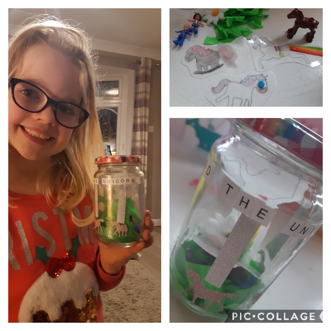 Sophie's story in a jar. Sugarlump and the Unicorn,  a firm family favourite in our house <a href="/BarntonMissC/">Miss Cooke</a>