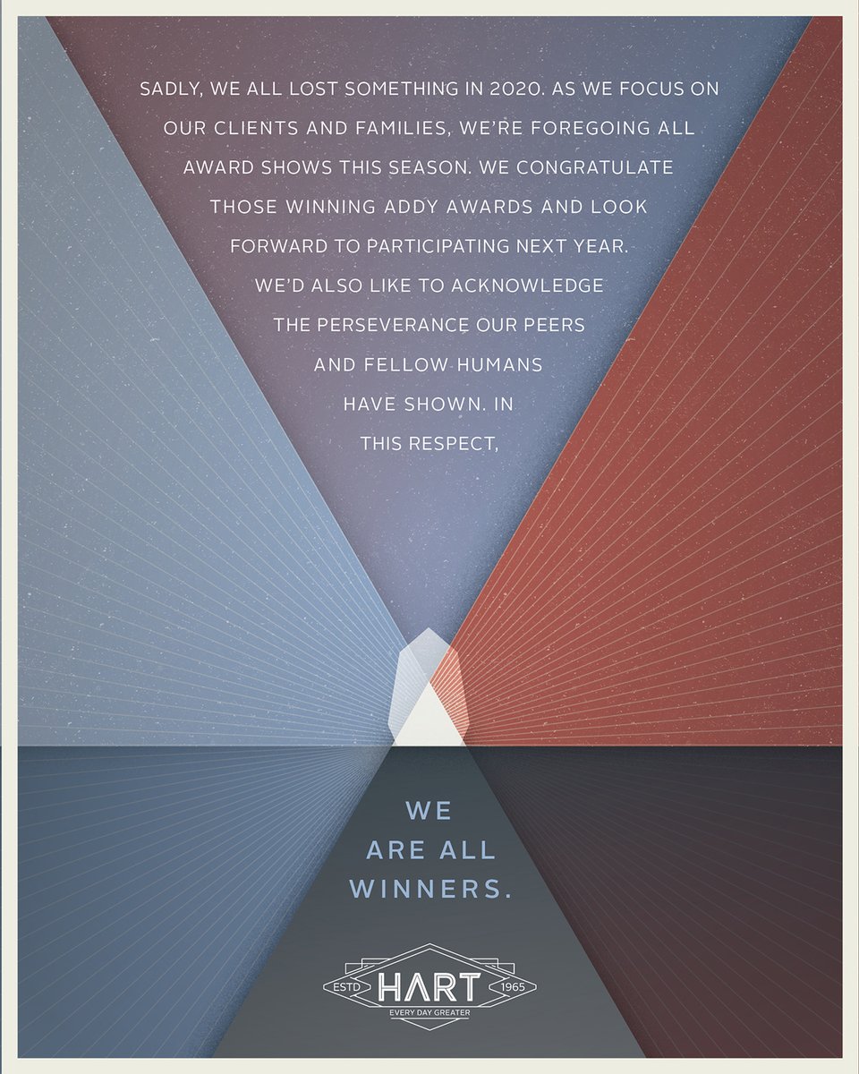 AdFedToledo's tweet image. A message from our friends at @hartinc. 💯

#americanadvertisingawards #aaftoledo #creativityiscontagious #advertising #marketing #graphicdesign #videoproduction #itmatterswhereyoumakeit #toledo #ohio #winners