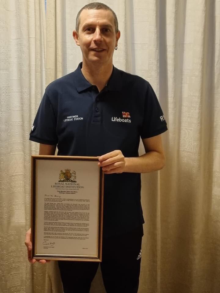 ILB helm <a href="/crew8hastings/">glenn barry</a> is celebrating 30 years volunteering for @rnli this week, that’s longer than some of the other crews ages. Let’s hope it doesn’t make him feel old. What a fantastic achievement!