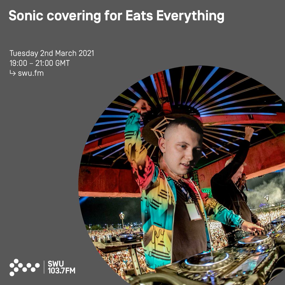 Live now! <a href="/MyNameIsSonic/">Sonic</a> 

Listen on swu.fm/player/ iOS apps 
OR 103.7FM (Bristol &amp; surrounding areas) 

swu.fm