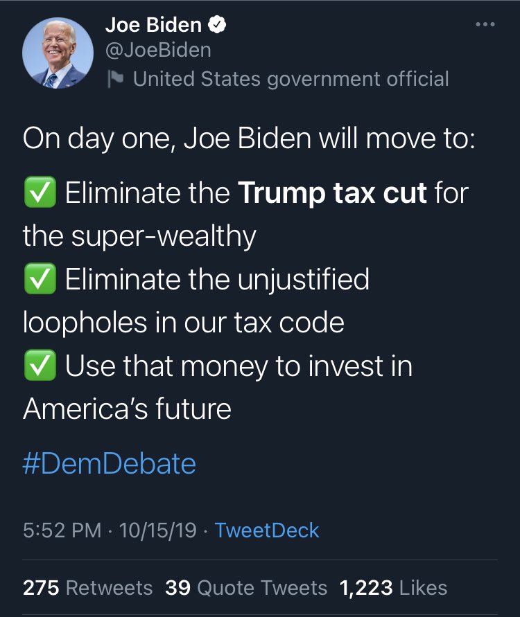 aliceinempire's tweet photo. Joe Biden is lying to you. #TaxTheRich #InvestinAmericans https://t.co/8FcBZi7zsv