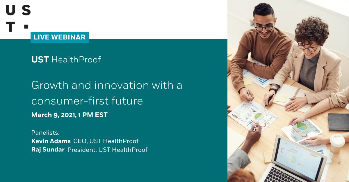 USTglobal's tweet image. UST HealthProof is thrilled to sponsor @AHIPCoverage's webinar about how a modern core admin ecosystem helps #healthcare payers innovate. See how UST HealthProof and @HealthEdge helped @FridayHealthPln lower total cost of ownership and grow membership: hubs.la/H0HwPjt0