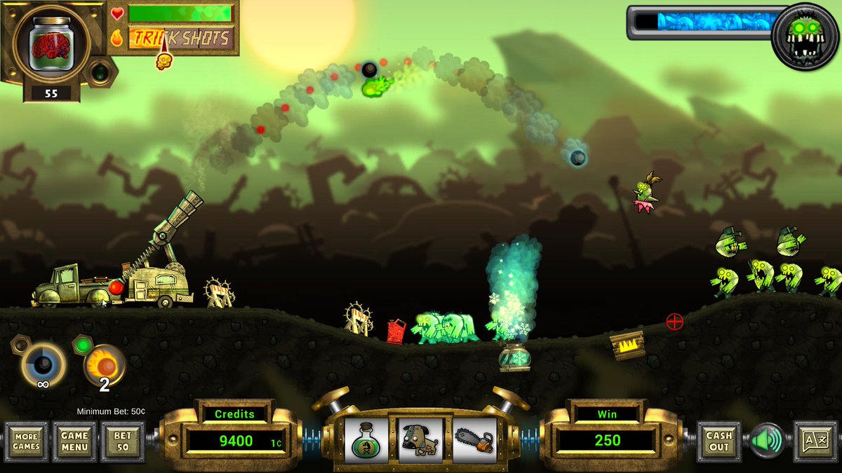 We're bringing the heat... the ZOMBIE Heat! How many zombies have you knocked out?🧟 #SynergyBlue #FunYouCanBetOn #lasvegas #jackpot