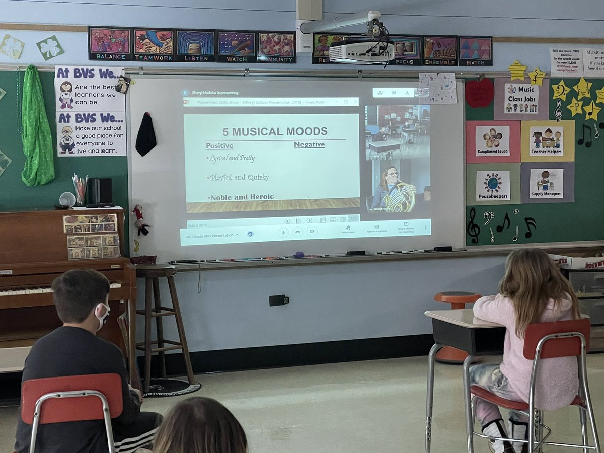 mrsbiddlebvs's tweet photo. Amazing presentations from @BPOrchestra musicians Sheryl Hadeka @hornonymous and Anna Mattix for 4th and 1st graders today. 🎶🎶💜 @BVSelementary @HCSDLearns @Hamburg_Super #bvslearns https://t.co/BGY2Q8lPrZ