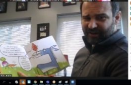 So grateful for <a href="/JaredWorthingt1/">Jared Worthington</a> stopping by to read to my 2nd graders @MarvinES_NC .
#ReadAcrossAmericaDay 
#iyamadonkey