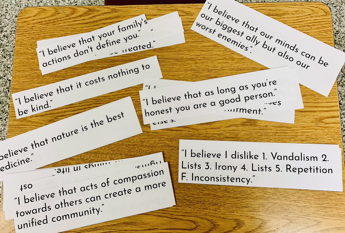 Our Core Beliefs (pre-bulletin board). It’s amazing how they are unified in integrity, kindness and positivity. #thefutureisbright 💡 <a href="/SalemHSVB/">Salem High School VB</a>