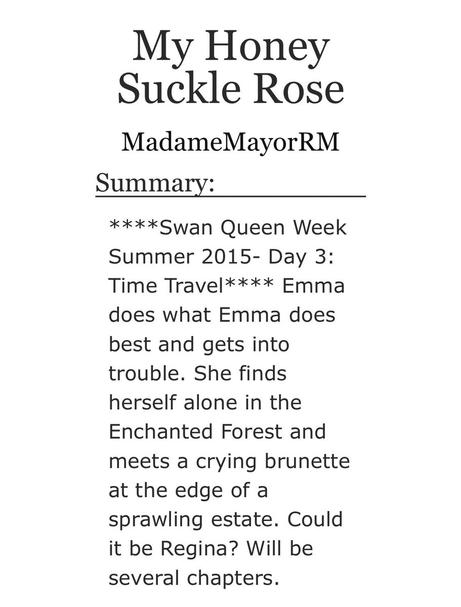 March 2: My Honey Suckle Rose by me. Again... it’s my list.  https://archiveofourown.org/works/5301347/chapters/12238667