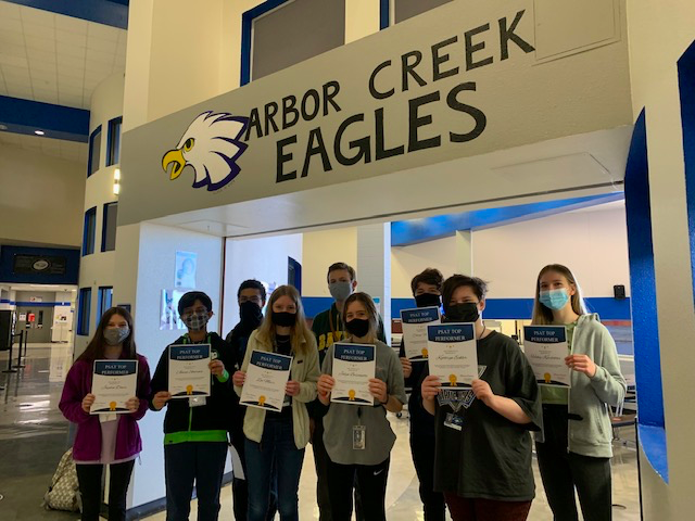 Congratulations to our top PSAT 8th grade performers! Excellent work on your academic achievement! #ACPride