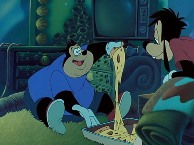xdetune's tweet photo. The pizza in A Goofy Movie had no right to look this good https://t.co/QdBw3f3Cm6