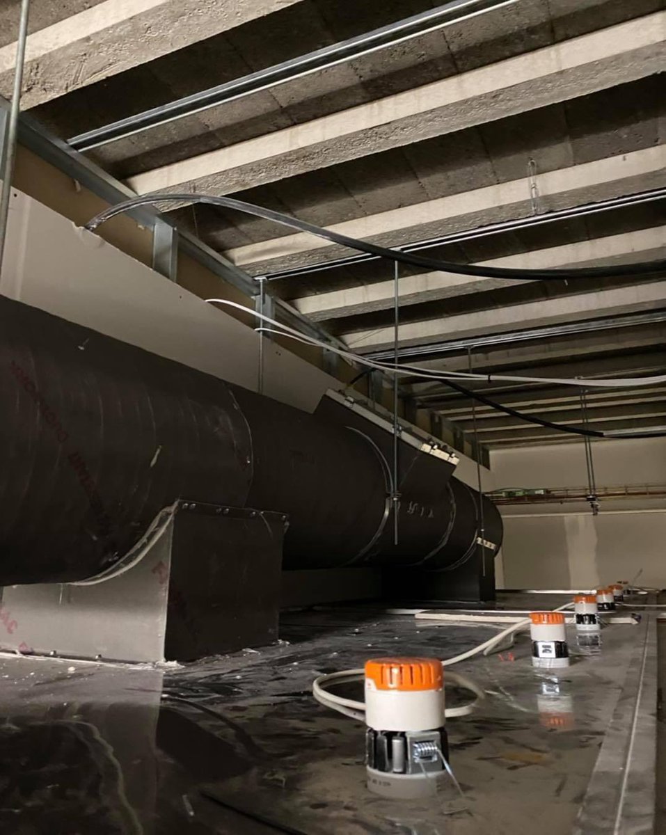 Recent fire rated ductwork installation for a commercial kitchen by PMJ Ltd. #pmjkitchenventilationltd #fireratedduct #fireratedductwork #firemac #commercialkitchen #kitchenextraction #extractioncanopies