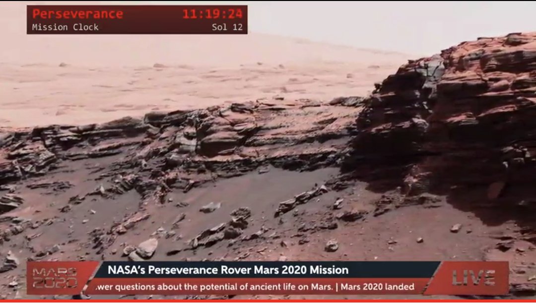 Laura_Smith14's tweet photo. I was opening the morning announcements today when I saw a preview of a live feed of NASA's Perseverance Rover on Mars - of course we watched it! My students loved it (so did I)! We learned it took 7 months for it to reach Mars!  @BrendaLCoyle @NASA @NASAPersevere https://t.co/v7SqFr21J9
