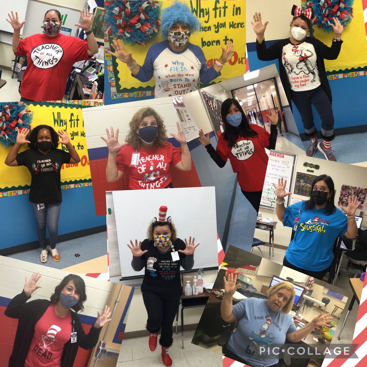 Seussical Sayings. Read my shirt. #ReadAcrossAmerica #NISDVillarreal_ @JagMathKRod @MsV210_ @ivettecolin @KubackiMaritza @Esmunoz4 @AdrienneKirk14 @TXTeacherHuff @pguerrero5th @TracyAurand