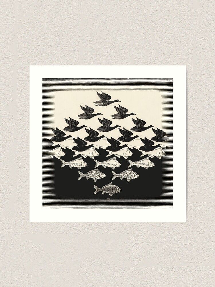 superkeske's tweet photo. RADIO BUTTON ⤻ SWITCH TRANSFORMATION

My implementation of Esher’s infinity deep drawings to the language of the user interfaces

Inspiration:
Sky and Water I. M
C. Escher. 1938

#interface #esher https://t.co/6R8JnjDoq3