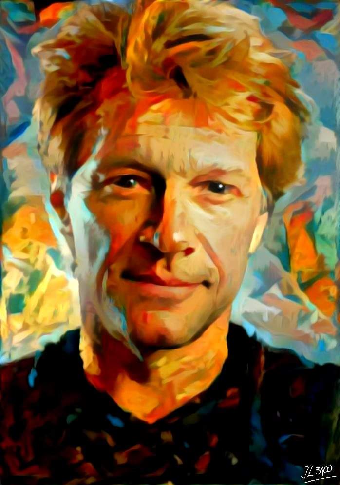 Happy birthday to Jon Bon Jovi! I did this work, I hope you like it. 