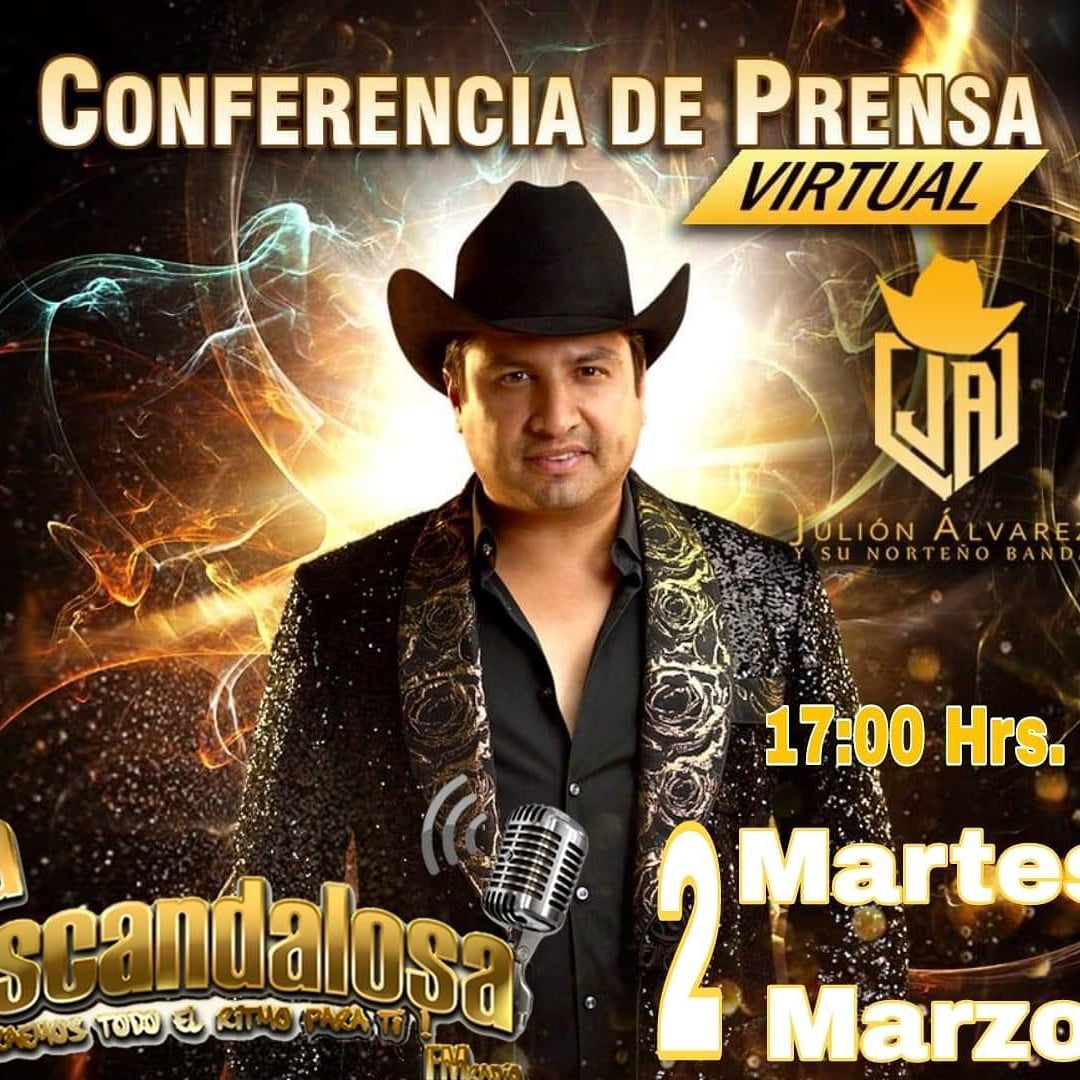 horte_mp's tweet photo. . Hoy no te pierdas la Conferencia de prensa Virtual con Juliòn Alvarez y su norteño banda.
A las 17:00 Hrs.
Solo por @laescandalosafm
@LasChiquitasJA 💕
NO TE LO PUEDES PERDER 👍
@pasosdejulion @LasChiquitasJA @EEnrique_F @angelesmendozap @HChiquitaJAYSNB
#sedemty https://t.co/jvshEVTpRA