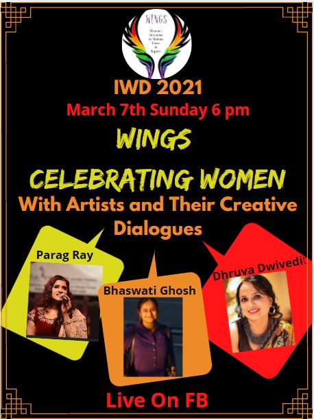 Sanjuktaa_Das's tweet photo. Join Us Live on Facebook! #CebratingWomen with #CreativeDialogues #IWD2021 #WINGS https://t.co/vv1xIB4xNo
