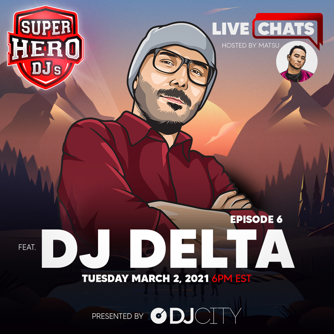 DJcity's tweet photo. Join our friends #SuperHeroDJs today at 6pm EST on their @Instagram Live for the sixth installment of #LiveChats. π @SLOWROASTRECS label manager and #DJcity team member @MatsuMusic will interview former @RedBull3Style Italy champion @DJDeltaone.β£ π
#DJcityItalia https://t.co/wzBwYt5Bdc